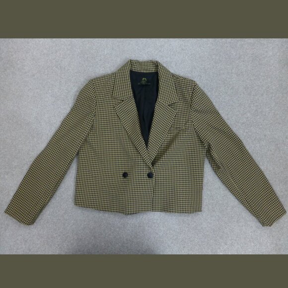 NWOT House of Harlow Brown Houndstooth Blazer - Picture 13 of 13